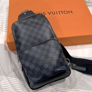 Louis Vuitton Avenue Sling Bag Damier Graphite